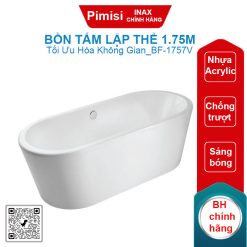 Bồn tắm Inax BF-1757V (BF1757V) lập thể 1.75M