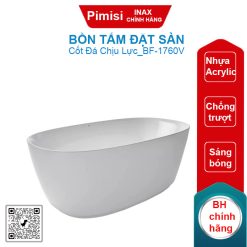 Bồn tắm đặt sàn Inax BF-1760V (BF1760V) dài 1.7M
