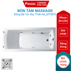 Bồn tắm massage CAESAR MT0670 xây 1.7M
