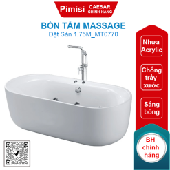 Bồn tắm massage CAESAR MT0770 đặt sàn 1.75M