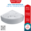 Bồn tắm massage CAESAR MT5120 chân yếm 1.2M đặt góc