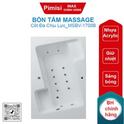 Bồn tắm massage Inax MSBV-1700B dài 1.7M (MSBV1700B)