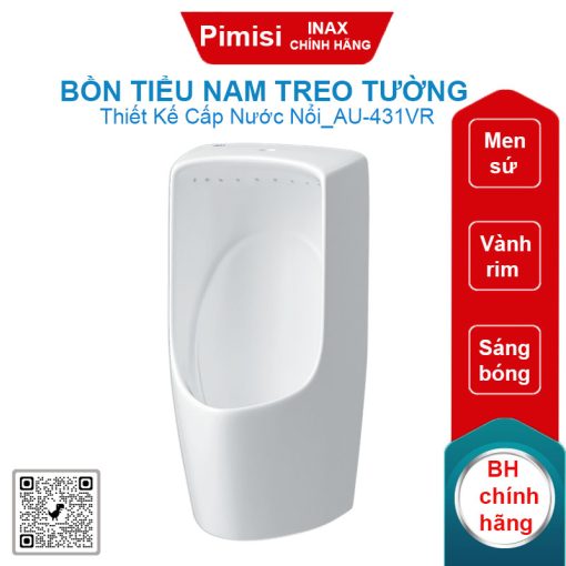Bồn tiểu nam treo tường Inax AU-431VR Aqua Ceramic