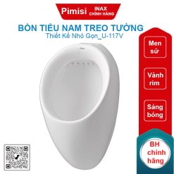 Bồn tiểu nam treo tường Inax U-117V