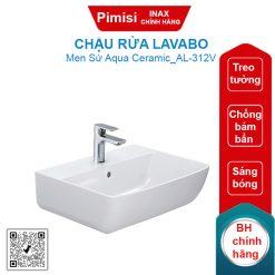Chậu rửa lavabo Inax AL-312V treo tường Aqua Ceramic