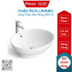 Chậu rửa lavabo Viglacera BS415 đặt bàn