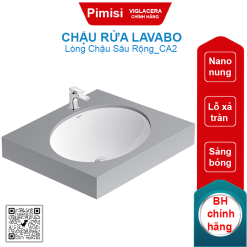 Chậu rửa lavabo Viglacera CA2 âm bàn