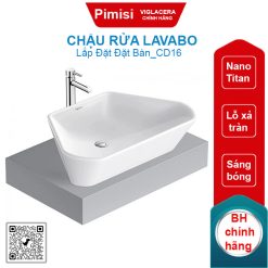 Chậu rửa lavabo Viglacera CD16 đặt bàn