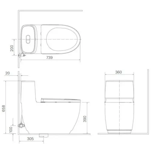 Bồn cầu thông minh Inax AC-1052/CW-KB22AVN - Ảnh 2