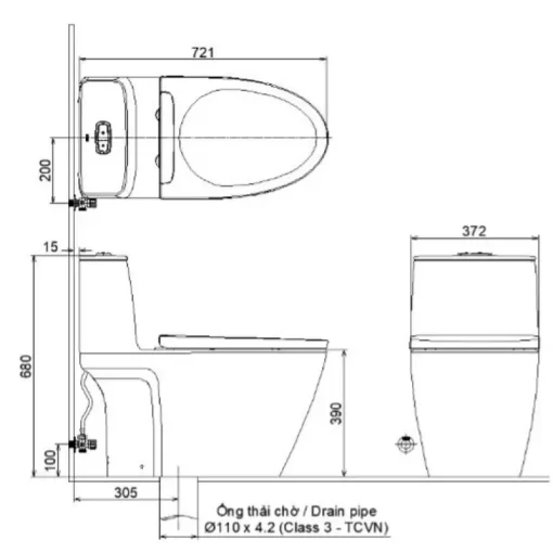 Bồn cầu thông minh Inax AC-902/CW-KA22AVN - Ảnh 2
