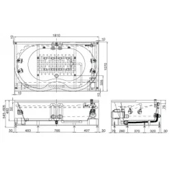Alternative view of Bồn tắm massage Inax MSBV-1800N dài 1.8M (MSBV1800N)