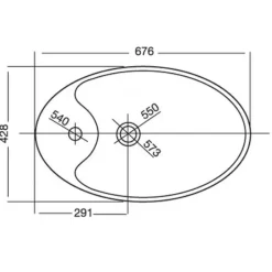 Alternative view of Chậu rửa lavabo Viglacera V52 đặt bàn