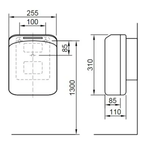 Máy sấy tay tự động Inax KS-370 phòng vệ sinh - Ảnh 2