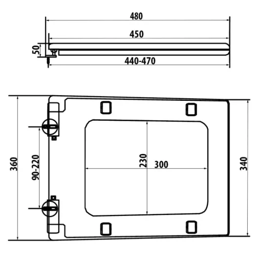 Nắp êm bồn cầu Viglacera V42 dáng vuông - Ảnh 2