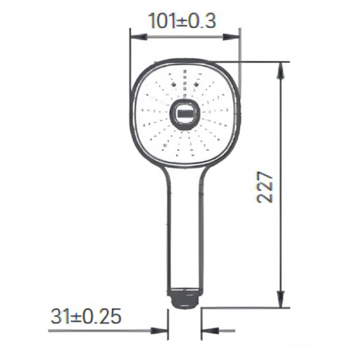 Tay sen tăng áp Inax BF-SC7 thiết kế vuông - Ảnh 2