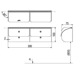 Alternative view of Hộp giấy vệ sinh Inax CFV-11W thép không gỉ