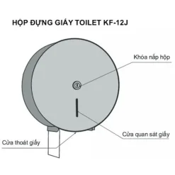 Alternative view of Hộp giấy vệ sinh Inax KF-12J thép không gỉ