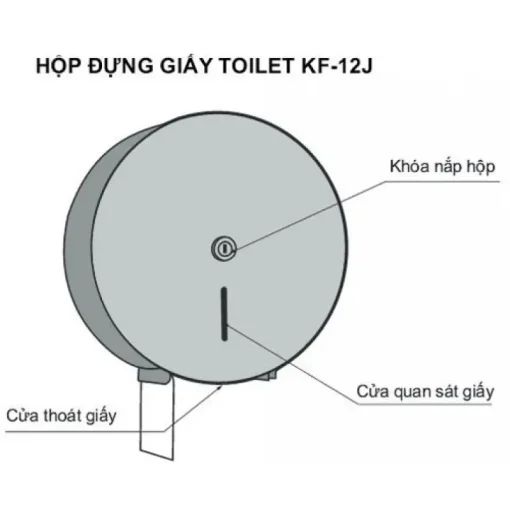 Hộp giấy vệ sinh Inax KF-12J thép không gỉ - Ảnh 2