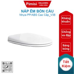 Nắp êm bồn cầu Viglacera V38 (V38, C109) 1 khối