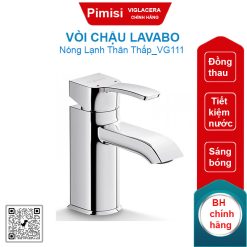 Vòi chậu lavabo nóng lạnh Viglacera VG111 thân thấp