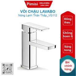 Vòi chậu lavabo nóng lạnh Viglacera VG112 thân thấp