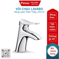 Vòi chậu lavabo nóng lạnh Viglacera VG114 thân thấp