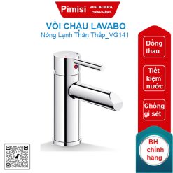 Vòi chậu lavabo nóng lạnh Viglacera VG141 thân thấp