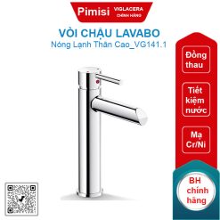 Vòi chậu lavabo nóng lạnh Viglacera VG141.1 thân cao