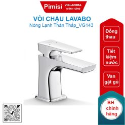 Vòi chậu lavabo nóng lạnh Viglacera VG143 thân thấp