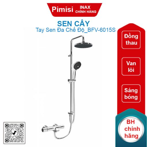Vòi sen cây nhiệt độ Inax BFV-6015S