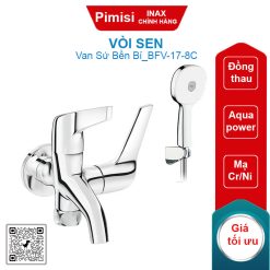 Vòi sen tắm tay tăng áp Inax BFV-17-8C