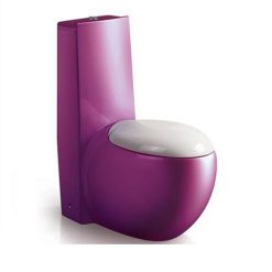 Bồn cầu nghệ thuật mạ màu tím A-3966G