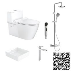 Combo Thiết bị vệ sinh American A13 VF1808ET-WPF411-WF1302-WFTS28B-WF4952