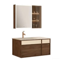 Bộ tủ chậu & tủ gương size 100cm JOMOO A2502-16CE-1