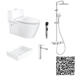 Combo Thiết bị vệ sinh American  A6 VF1808ET-WPF412-WF1302-WFTS28B-WF4956