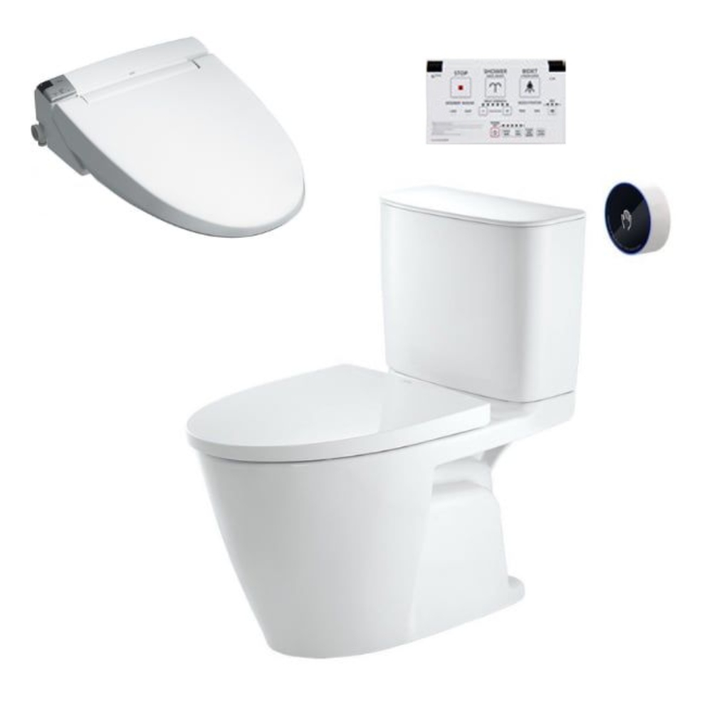Bồn cầu 2 khối xả cảm ứng nắp điện tử INAX ACT-602-CW-KA22AVN