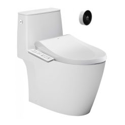 Bồn cầu 1 khối xả cảm ứng nắp điện tử INAX ACT-902-CW-H18VN