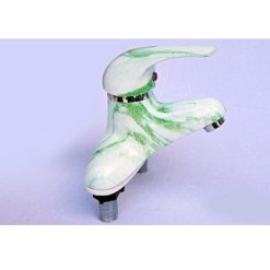 Vòi chậu vân đá cốm mạ sứ VVDC603