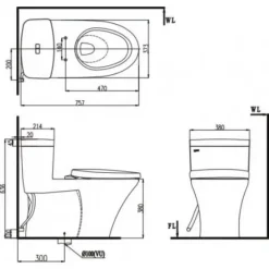 Alternative view of Bồn cầu thông minh Inax AC-900R/CW-H18VN