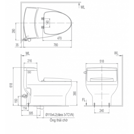 Bồn cầu thông minh Inax AC-4005/CW-KB22AVN - Ảnh 2