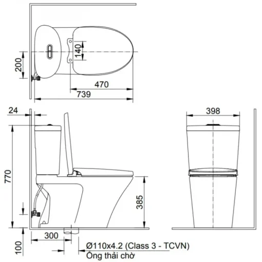 Bồn cầu thông minh Inax AC-700A/CW-H18VN - Ảnh 2
