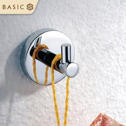 Thanh vắt khăn tắm đơn màu đen Basic BP-79311