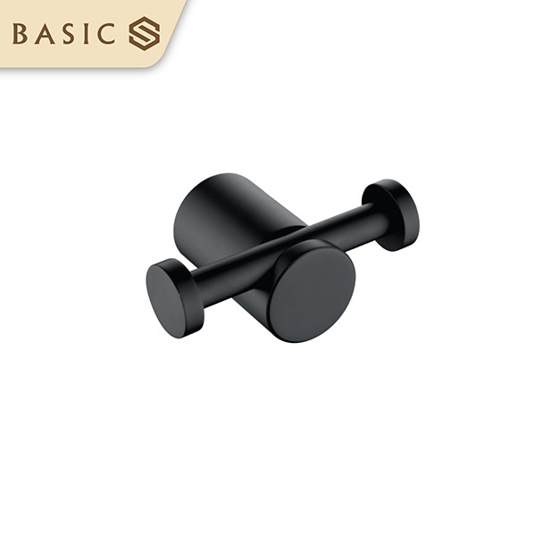 Móc áo đôi màu đen Basic BP-79310