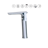 Vòi chậu lavabo nóng lạnh Basic BW-45581
