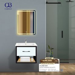 Bộ tủ Cabinet thủy tinh kháng khuẩn Basic GLASS-543