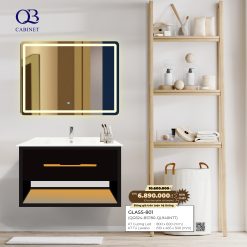 Bộ tủ Cabinet thủy tinh kháng khuẩn Basic GLASS-801