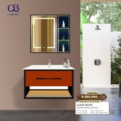 Bộ tủ Cabinet thủy tinh kháng khuẩn Basic GLASS-804TG