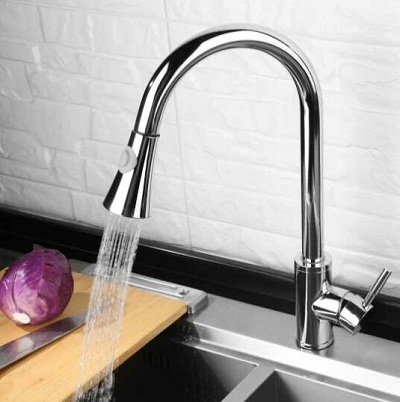 Vòi bếp nóng lạnh rút dây Bancoot BCR04B
