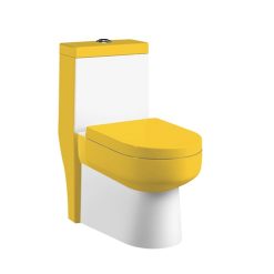 Bồn cầu màu vàng trắng MKB-2018YW