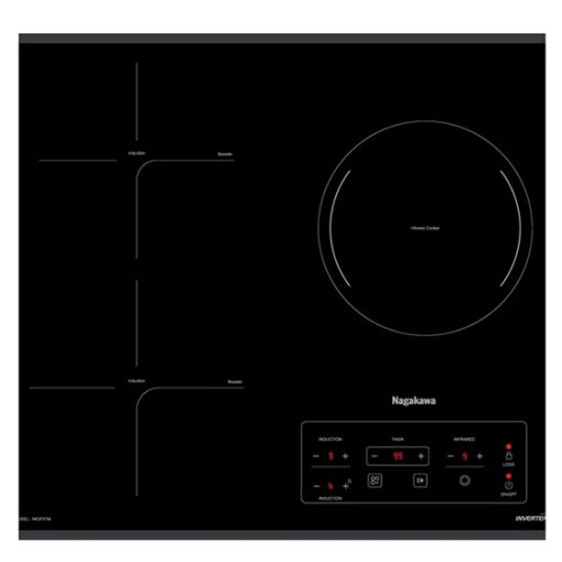 Bếp từ 3 lò nấu Nagakawa NK3F01M